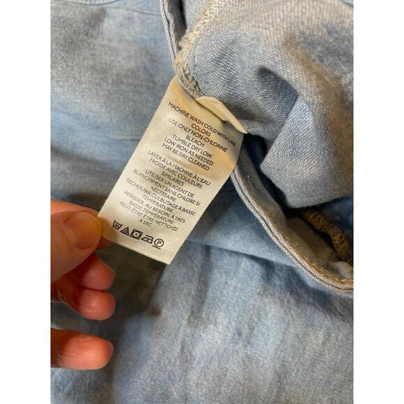 Pilcro and the Letterpress Mina Wide Leg Culottes Denim Shorts Size 26 NWT $98 - Picture 7 of 9